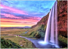 Obraz - Wodospad Seljalandsfoss (70x50 cm)
