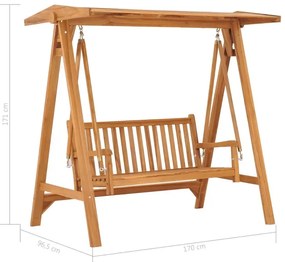 Huśtawka ogrodowa z ciemnoszarą poduszką -Zavo