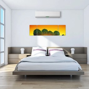 Obraz - Serce w koronach drzew (170x50 cm)