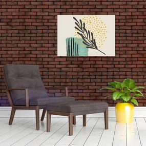 Obraz na szkle - Arkusze abstrakcyjne N⁰3 (70x50 cm)