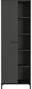 Antracytowy regał 64x190x34 cm Rovigo – Germania