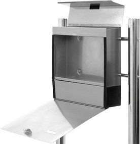 Skrzynka na listy stojąca ze stali nierdzewnej