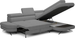 Narożnik OTIS L Prawostronny Regulowane Zagłówki wolnostojący tkanina AURORA 17 WERSAL