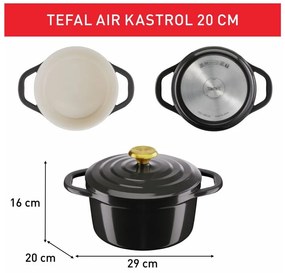Garnek aluminiowy odpowiedni na indukcję 3.1 l Air – Tefal