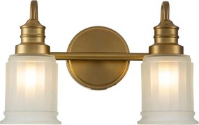 Quoizel QZ-SWELL2-BB-BATH-LED Kinkiet łazienkowy SWELL 2xG9/3W/230V IP44 złoty