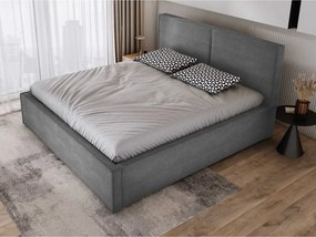 Łóżko Tapicerowane MARIETTA 140x200 – z pojemnikiem na pościel i metalowym stelażem POSO 60 WERSAL