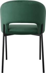 Krzesło do jadalni z tkaniny aksamitnej K455