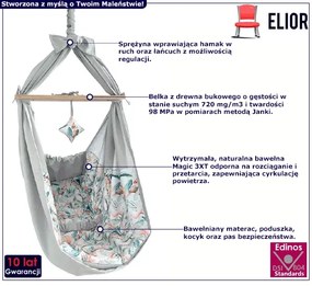 Hamak z materacem dla dzieci - Kortado 5X