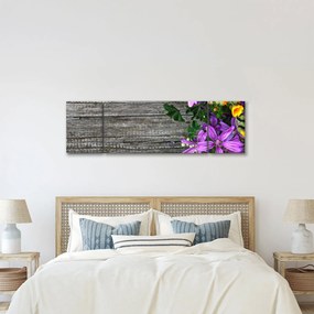 Obraz - kwiaty polne (170x50 cm)