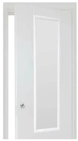 5five - Lustro wiszące na drzwi MATCHING 125x35 cm czarne