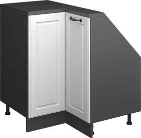 Narożna szafka kuchenna na dach skośny biały domek wiejski 75.6x75.6x81.6 r-line