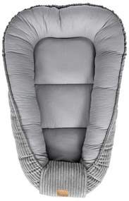 Szary kokon dla niemowląt 55x83 cm – Meowbaby