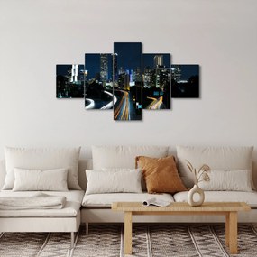 Obraz nocnej metropolii (125x70 cm)
