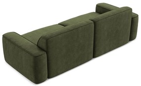 Zielona sofa z tkaniny szenilowej 244 cm Omao – Makamii