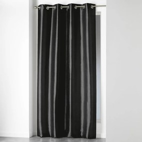 Czarna zasłona z mikrosatyny 140x240 cm Shana – douceur d'intérieur