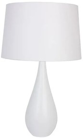 Biała skandynawska lampa stołowa z abażurem - 7X S224 D2-L37