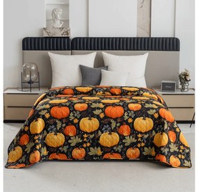 Narzuta na łóżko ORANGE PUMPKINS, kolorowy Rozmiar: 170 x 210 cm