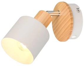 Biało-naturalna lampa punktowa ø 9 cm Shanti – Trio