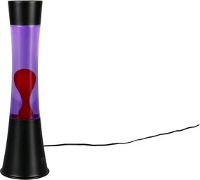 Czarna lampa lawa LED (wysokość 39,5 cm) Etna – Reality