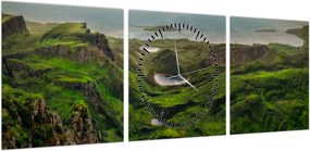 Obraz - Quiraing, Szkocja (z zegarem) (90x30 cm)