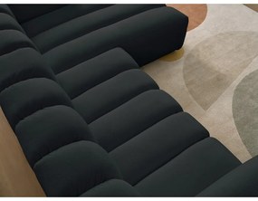 Czarny narożnik (prawostronny/z szezlongiem) Talia – Bobochic Paris
