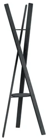 Czarny wieszak z litego drewna dębowego 62x176 cm Rakku – Blomus