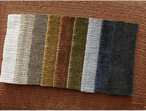 Pomarańczowa sofa z tkaniny szenilowej 276 cm Neil – Bobochic Paris