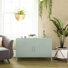 Zielona metalowa szafka 100x64x40 cm Mission District – Støraa
