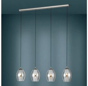 Eglo 39566 - Żyrandol na lince ESTANYS 4xE27/60W/230V dymny