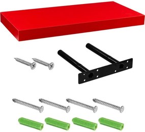 Półka ścienna Stylist Volato, 30 cm, czerwona