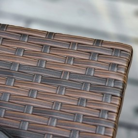 Outsunny Stół ogrodowy stojak pod parasol ogrodowy stół ogrodowy na parasol technorattan