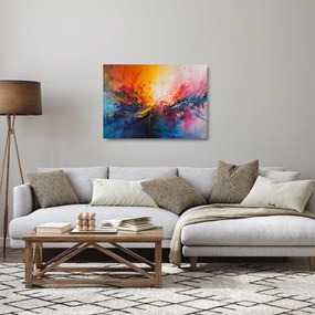 Obraz na szkle - Abstrakcja kolorów (70x50 cm)