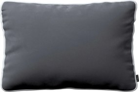 Poszewka Laura na poduszkę prostokątna 60 x 40 cm kolor szary tkanina połyskliwa, welwetowa