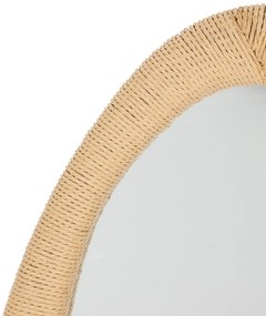 Lustro w ramie ze sznurka LAIA, 58 x 114 cm