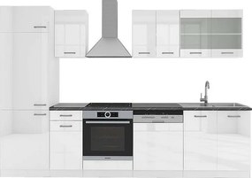 Aneks kuchenny biały wysoki połysk/biały 300x60x81.6 r-line