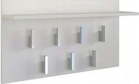 Wieszak Na Ubrania 2F| Biały | 70x20x40 cm  |Nowoczesny Wieszak z Półką