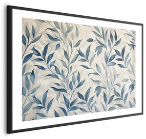 Plakat Motyw botaniczny 42x29,7 cm z ramą czarną z marginesem ARTGEIST B