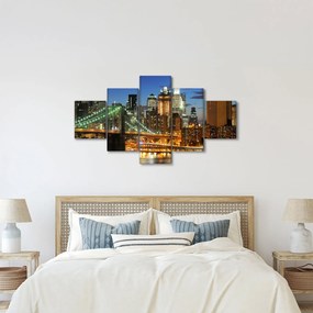 Obraz - Most z Nowym Jorkiem (125x70 cm)
