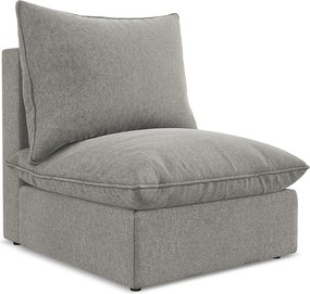 Moduł - z tkaniny welwetowej - szary - MANAO