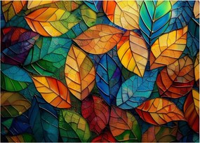 Obraz - Mozaika z liści (70x50 cm)
