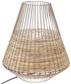 Lampa z wikliny i metalu CHERAW, 33,5 cm