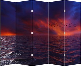 Parawan - Morze z ptakami (210x170 cm)