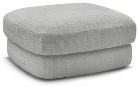 Jasnoszary podnóżek z tkaniny szenilowej Leonore – Bobochic Paris