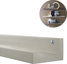 Półka ścienne na obrazy FOTOPLANK 120 cm, beżowa