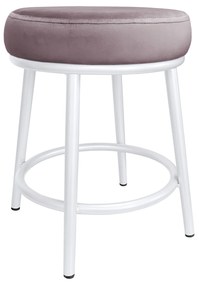 Taboret Ben noga metalowa biała MG55