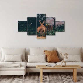 Obraz dwóch żyraf (125x70 cm)