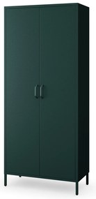 Szafa na ubrania metalowa butelkowa zieleń FLAVIO