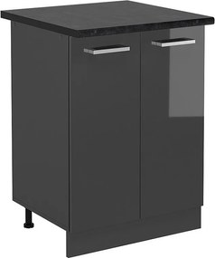 Szafki kuchenne antracyt wysoki połysk 60x60x81.6 r-line