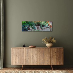 Obraz - Kameleon (z zegarem) (90x30 cm)
