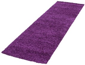 Dywan shaggy  fioletowy 80 cm x 250 cm